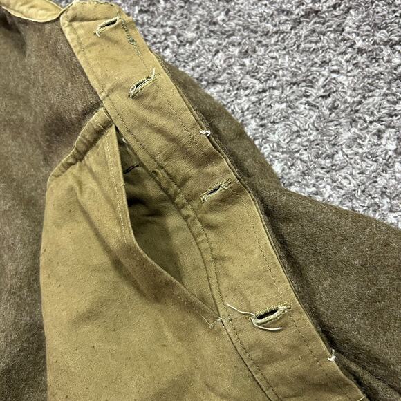 Vintage 1950s Army Jacket Greek Military Wool Coat Eisenhower Battle Dress Boxy - Picture 6 of 12